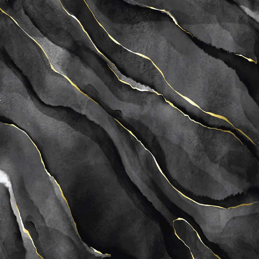 Siyah Gold Mermer Duvar Kağıdı | Dijitalya