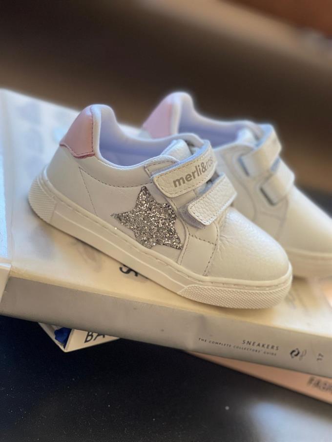 Merli&Rose Star Sneaker | Beyaz-Pembe-Silver