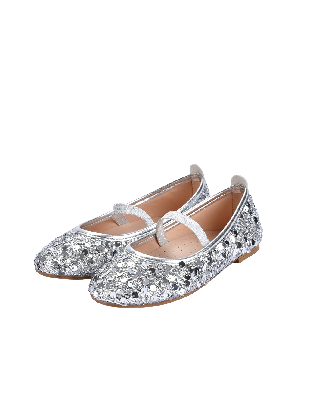 Chica Magica Maribel Silver Pullu Lastikli Babet