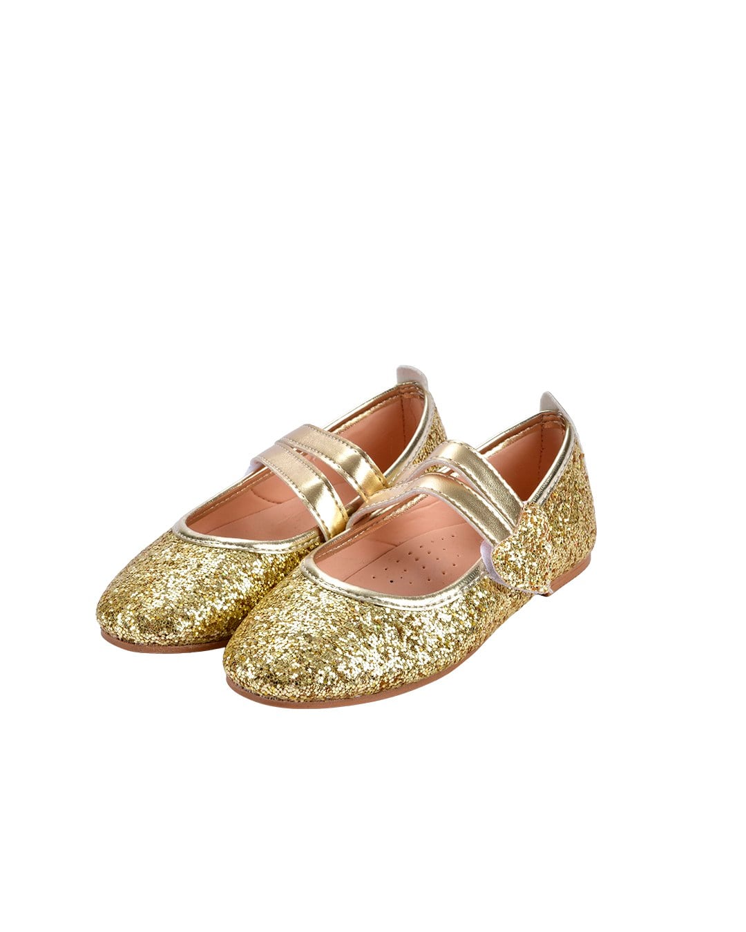 Chica Magica Love Kalp Cırtlı Gold Glare Babet