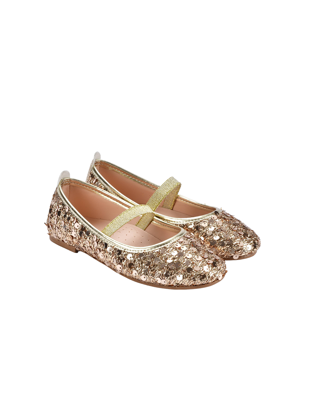 Chica Magica Maribel Gold Pullu Lastikli Babet