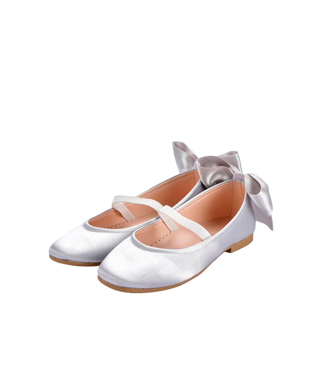 Chica MagicaChica Magica Odette Lastikli Arkası Saten Fiyonklu Silver Saten Kumaş BabetBabetler