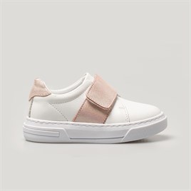 Merli&Rose Merli Deri Sneaker | Beyaz-Simli Pembe