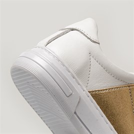 Merli&Rose Rose Deri Sneaker | Beyaz-Gold