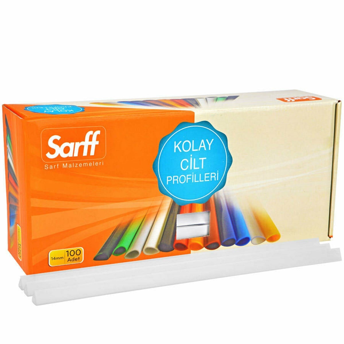 Sarff Sırtlık - Beyaz Cilt Profili 15mm 100'lü 15203016