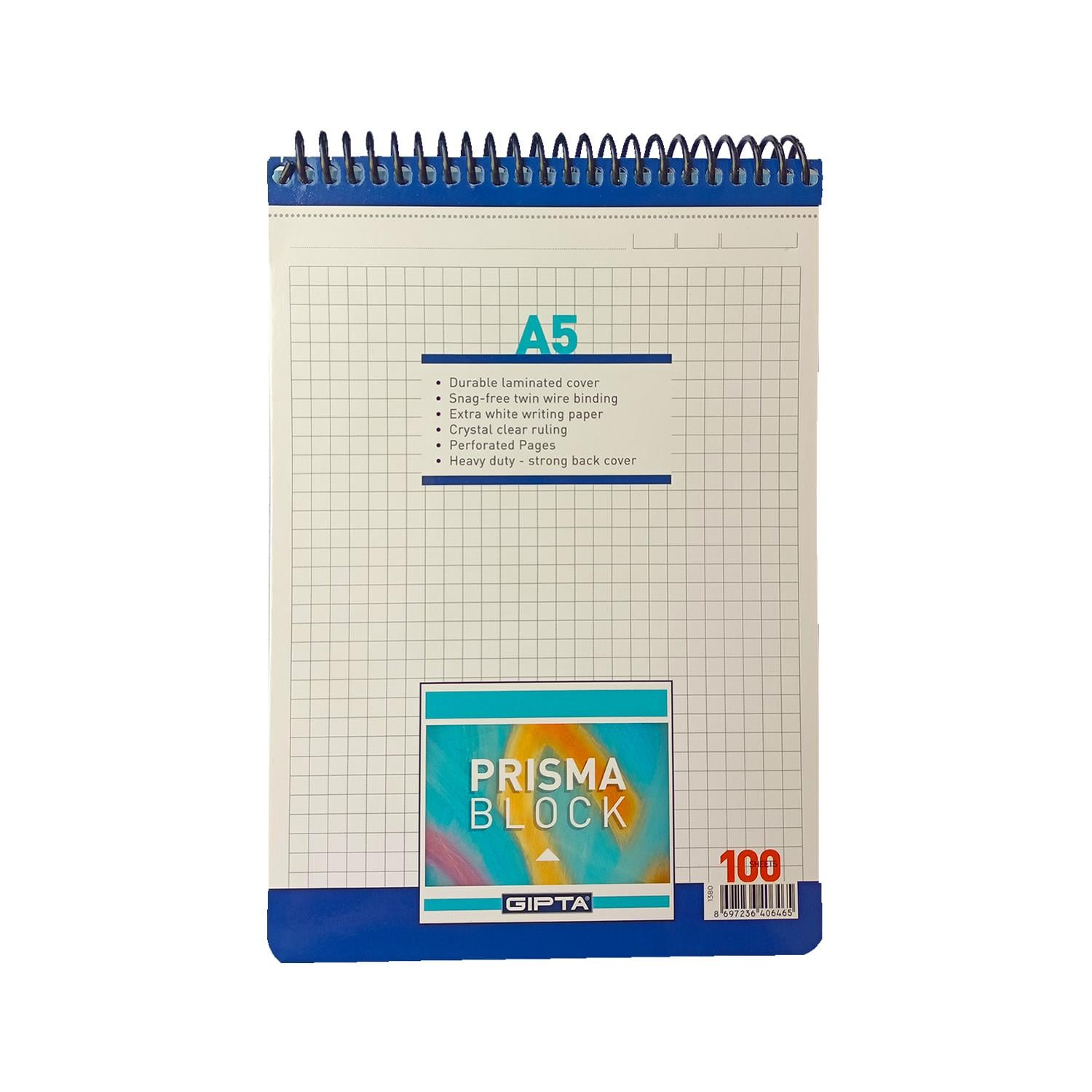 Gıpta Prisma A5 Spiralli Bloknot Kareli 100 Yaprak