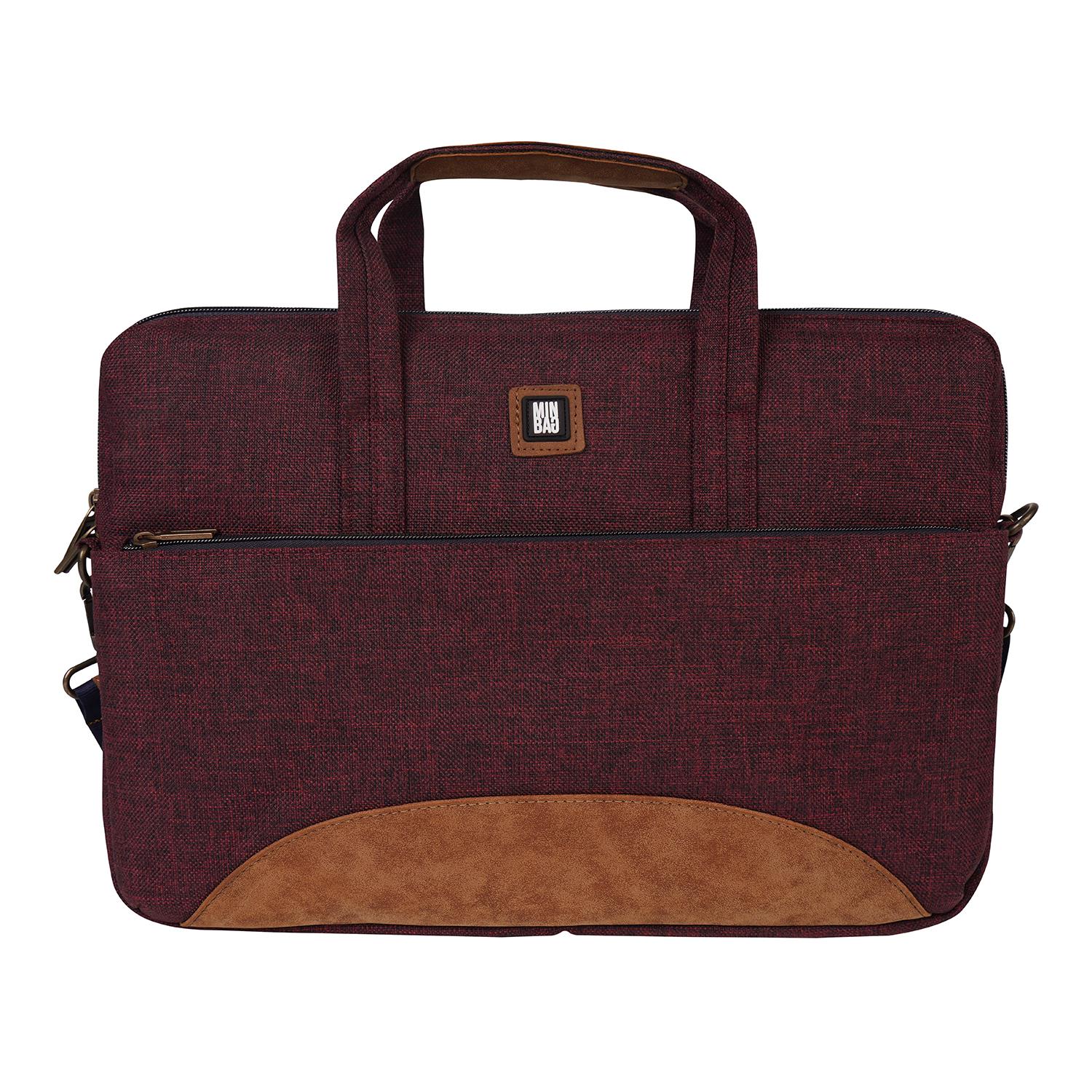 Minbag Jane 20 İnç Laptop Çantası Bordo 565-08