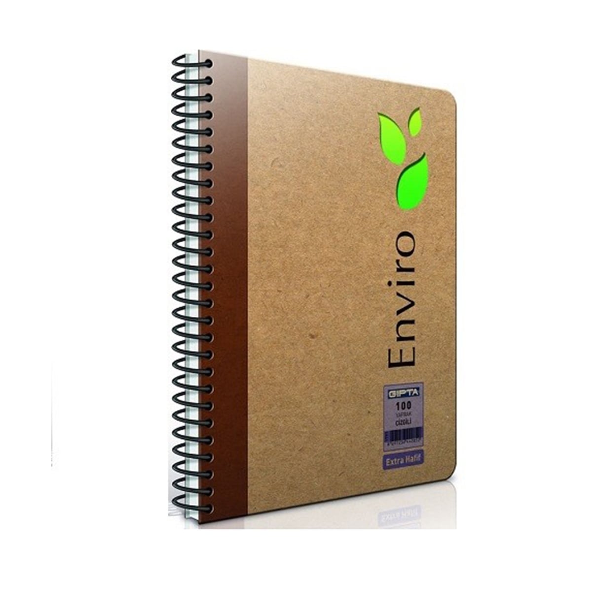 Gıpta enviro 17x24 spiralli kraft defter çizgli 100yp.1793