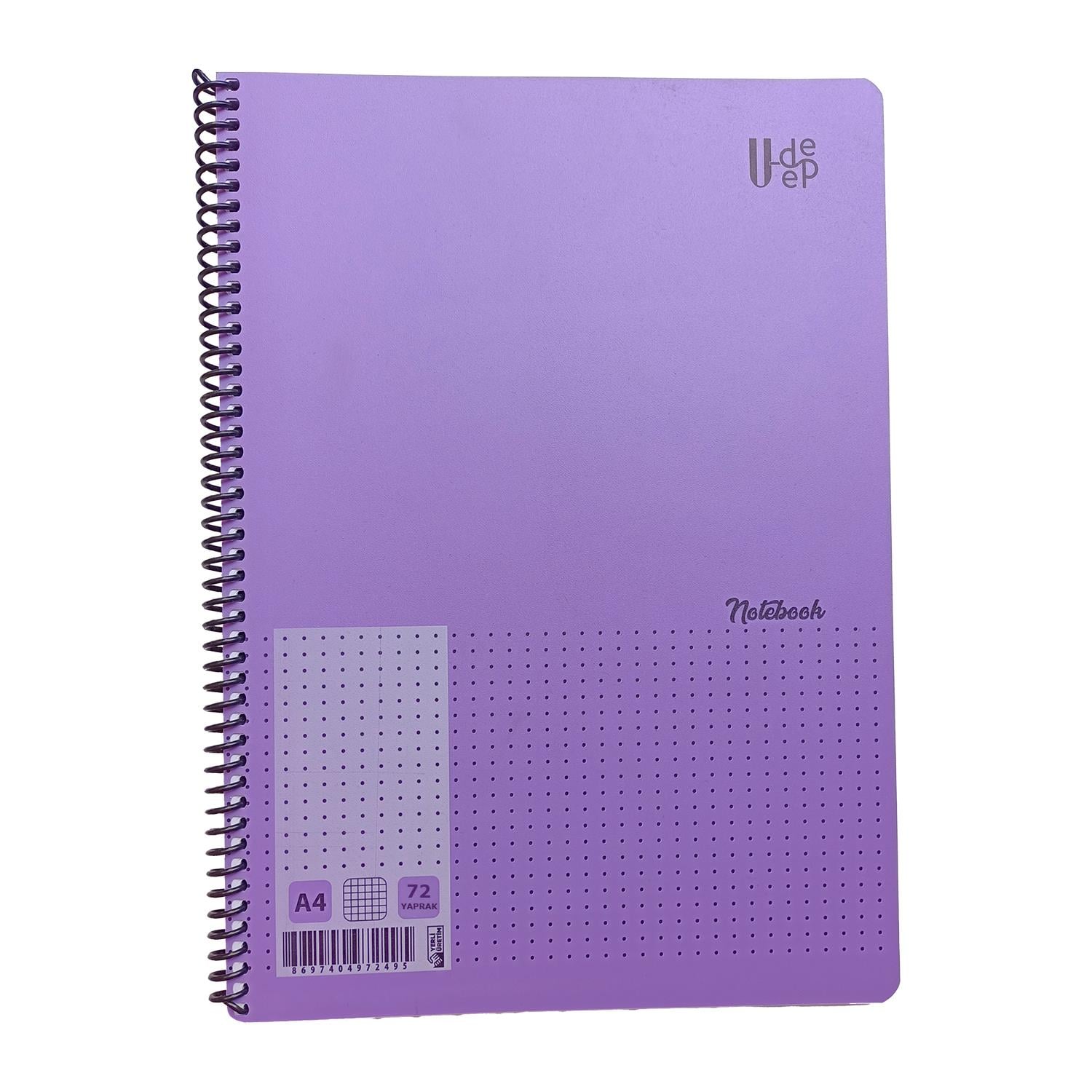Umut A4 Spiralli Kareli Defter 72 Yaprak U-DEEP