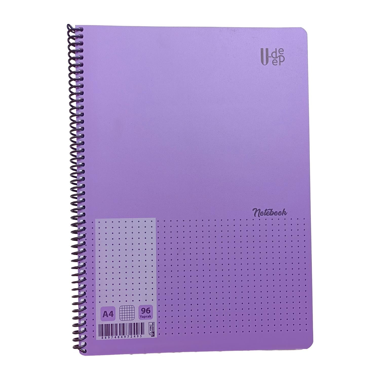 Umut A4 Spiralli Kareli Defter 96 Yaprak U-DEEP