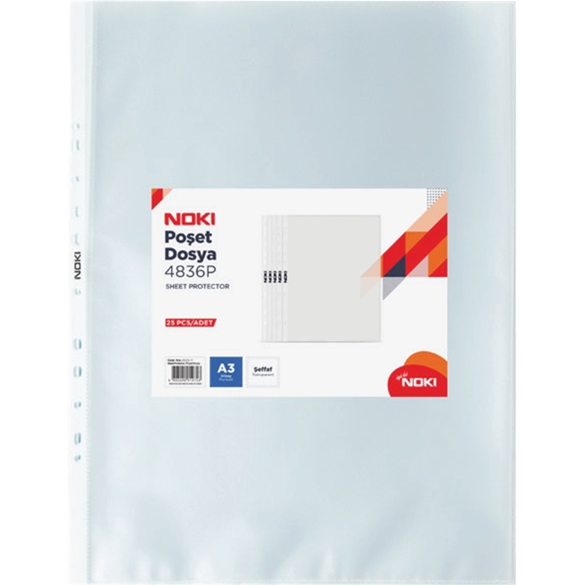 Noki A3 poşet dosya dikey 4836p