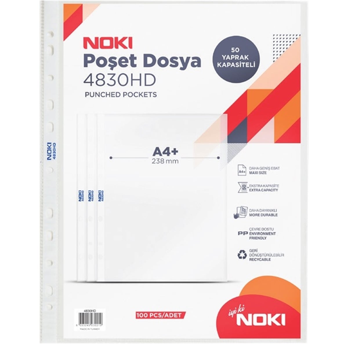 Noki hd poşet dosya 4830hd