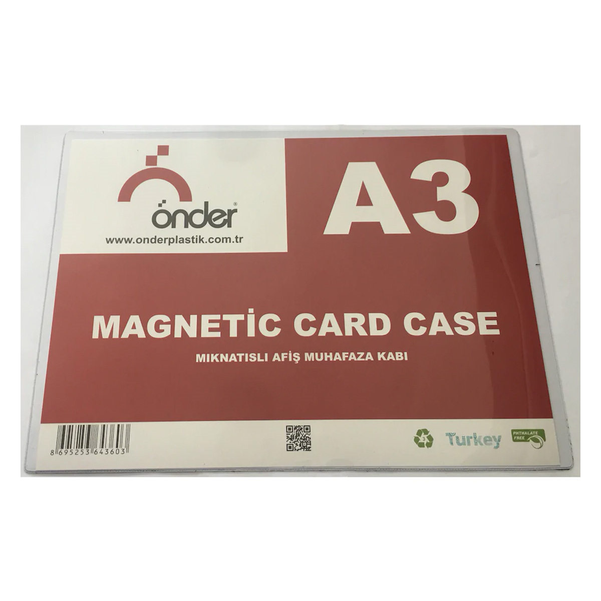 Önder magnetli afiş muhafaza kabı A3 6436-0