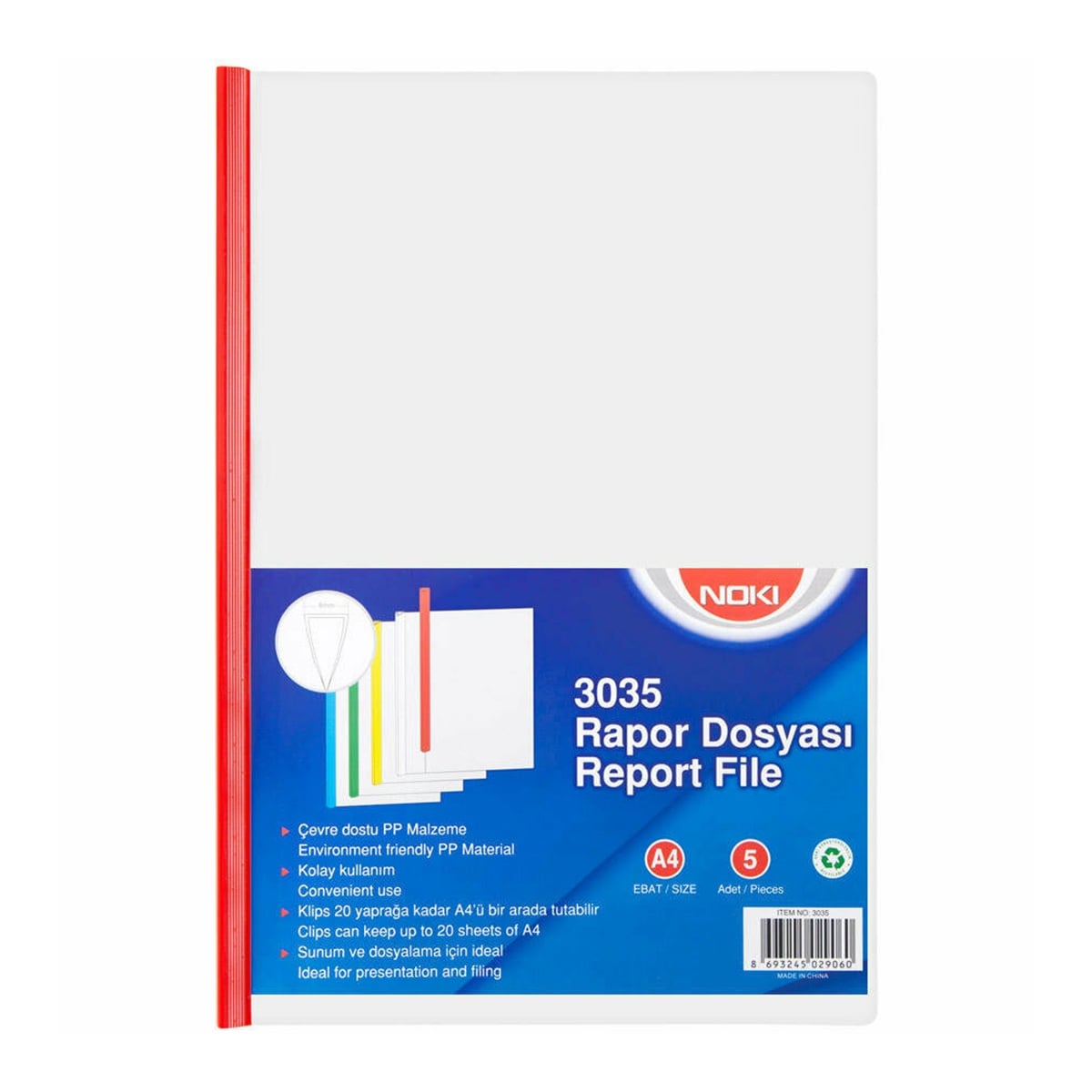 Noki Sıkıştırmalı Dosya 5'li 3035