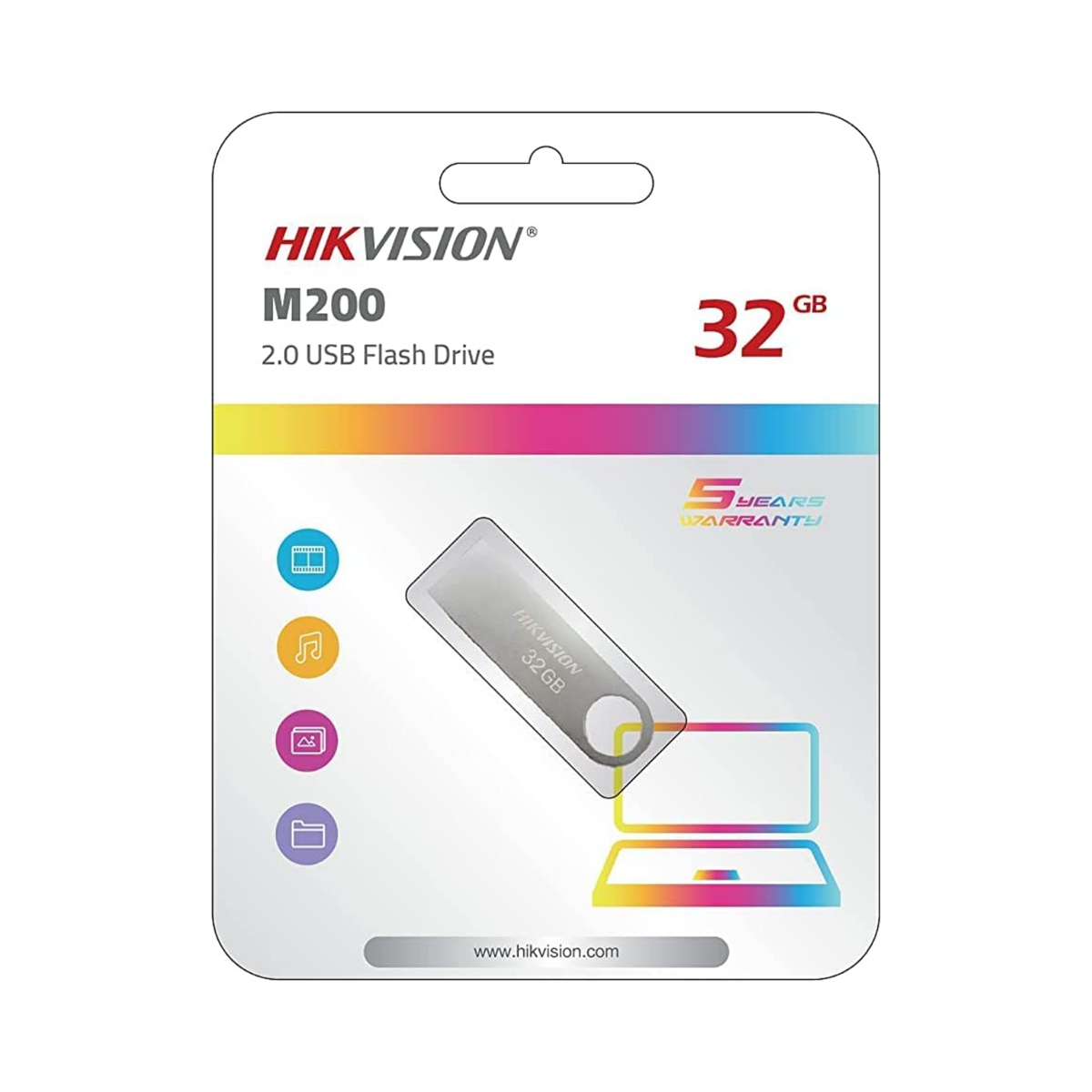 Hikvision 32 GB Metal USB Bellek 2.0 M200