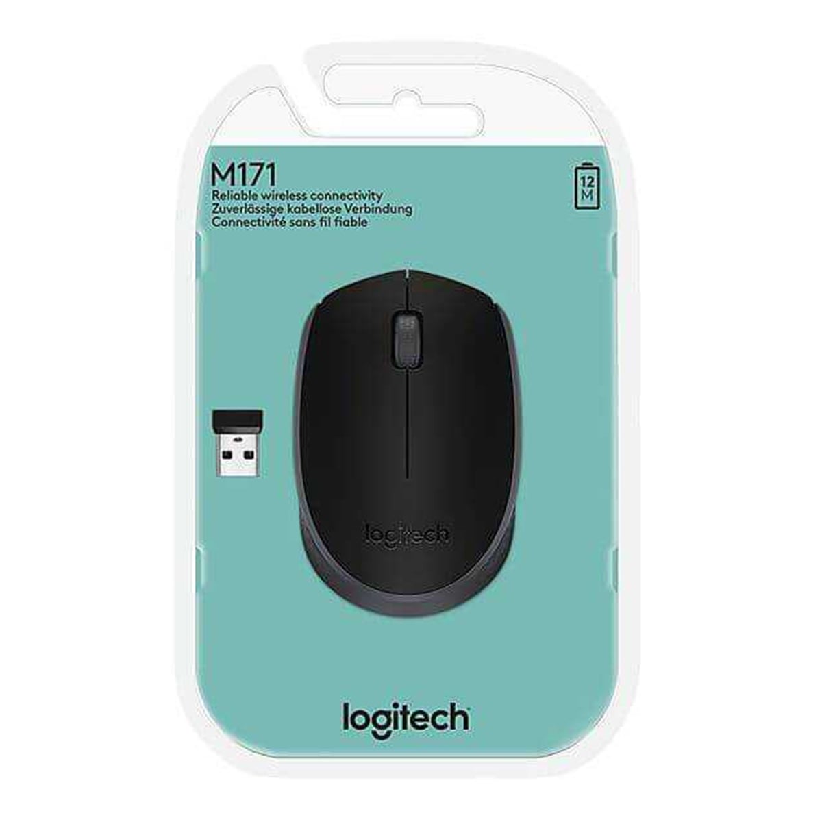 Logitech mouse lg 910-004424 m171 siyah kablosuz