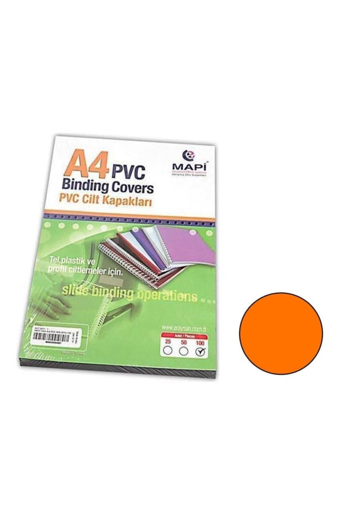 Mapi Turuncu Cilt Kapağı Pvc A4 160 Micron