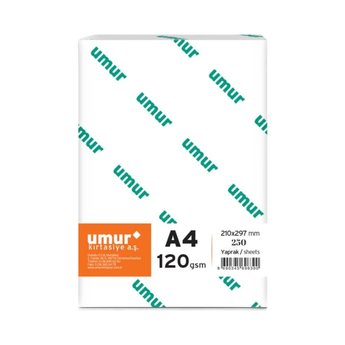 Umur A4 Fotokopi Kağıdı 120gr.  250 Adet