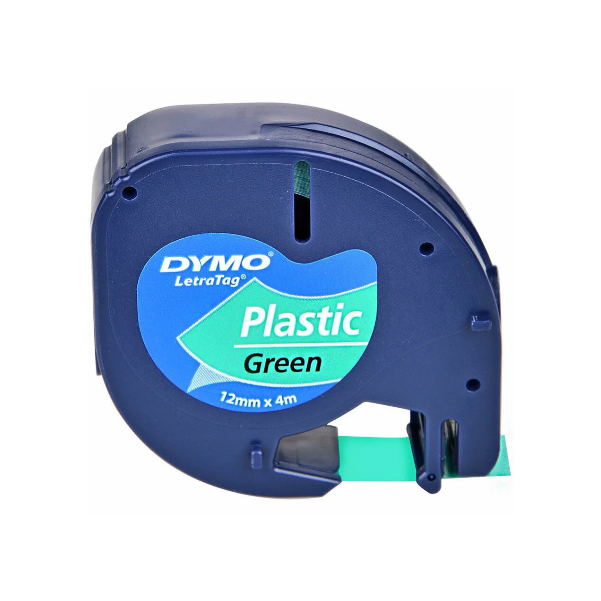 Dymo letratag etiket plastik d-59425 yeşil 12mmx4m