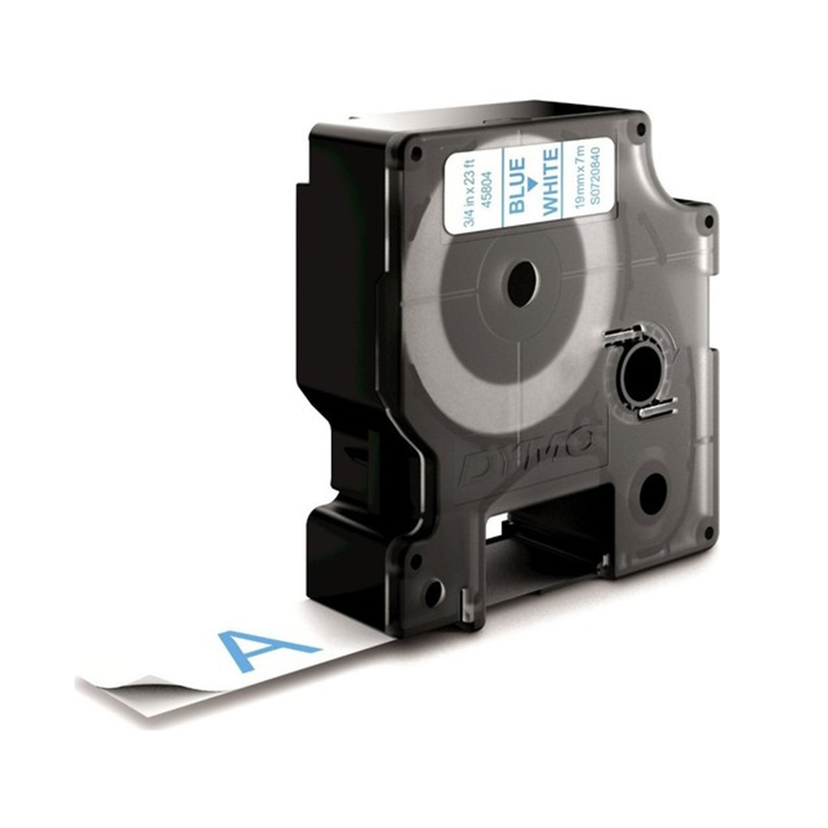 Dymo d1 etiket (d-45804)19x7 beyaz/mavi