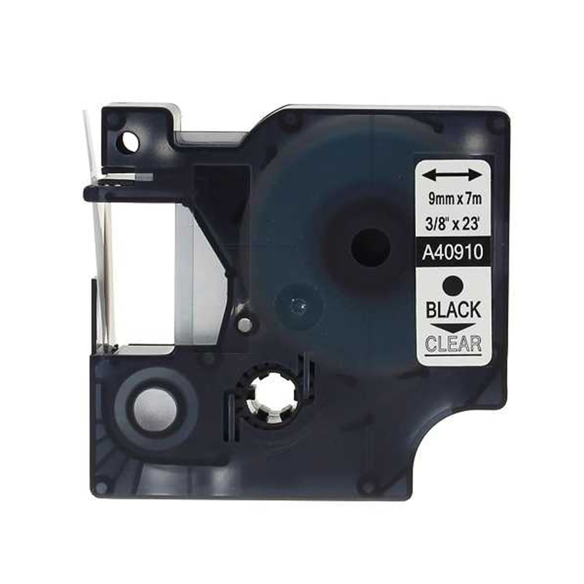 Dymo d1 etiket (d-40910)9x7 siyah/şeffaf