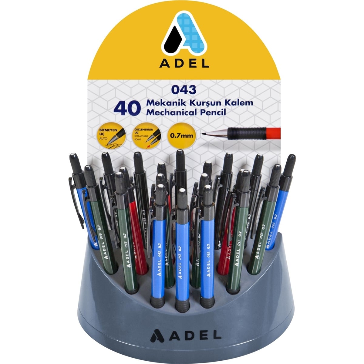 Adel auto 043 0.7 opak versatil kalem