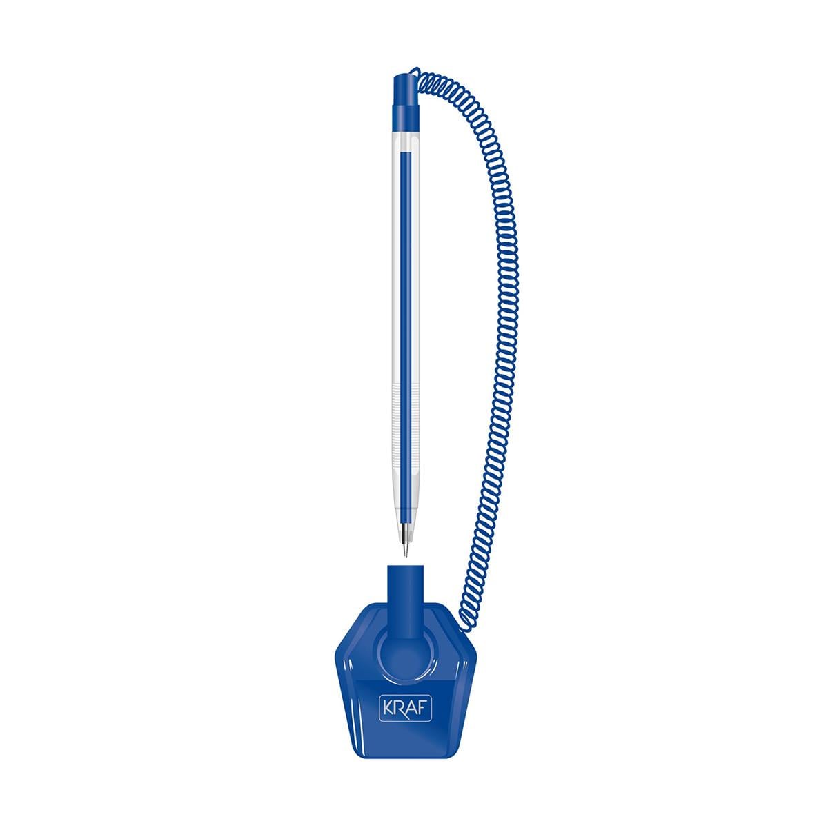 Kraf Spiralli Masa Kalemi 0,7 Mavi 304G