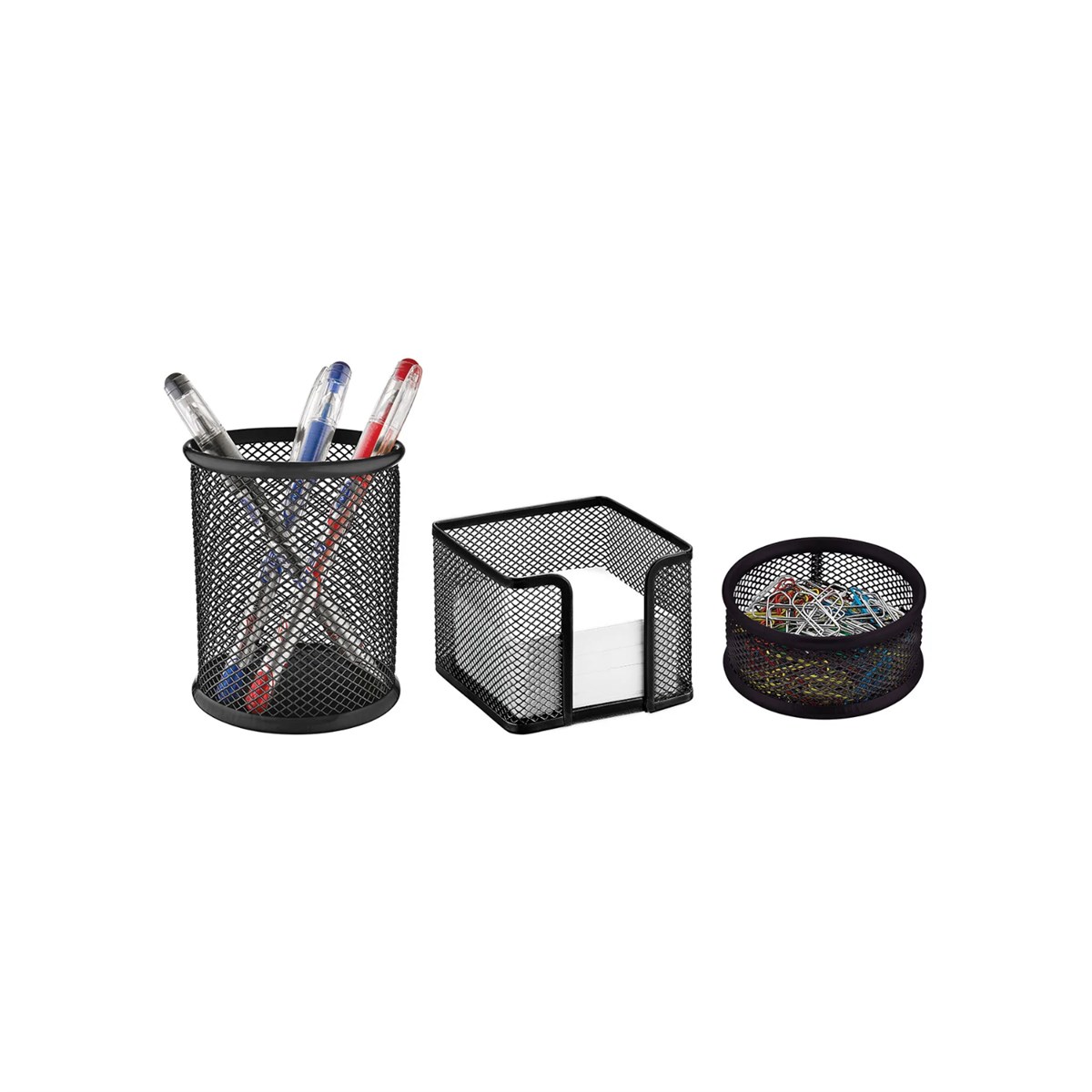 Mimaks 3'lü Metal Perfore Kalemlik Set Siyah MS-3