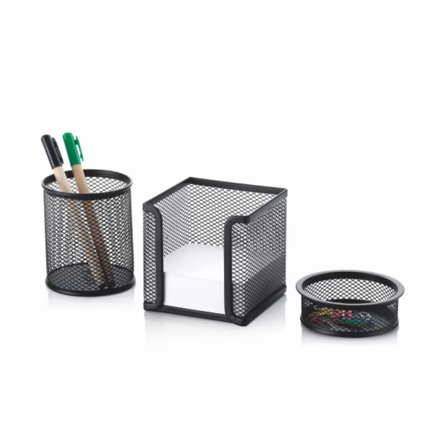 Cassa Metal Perfore Kalemlik Set Siyah 8915
