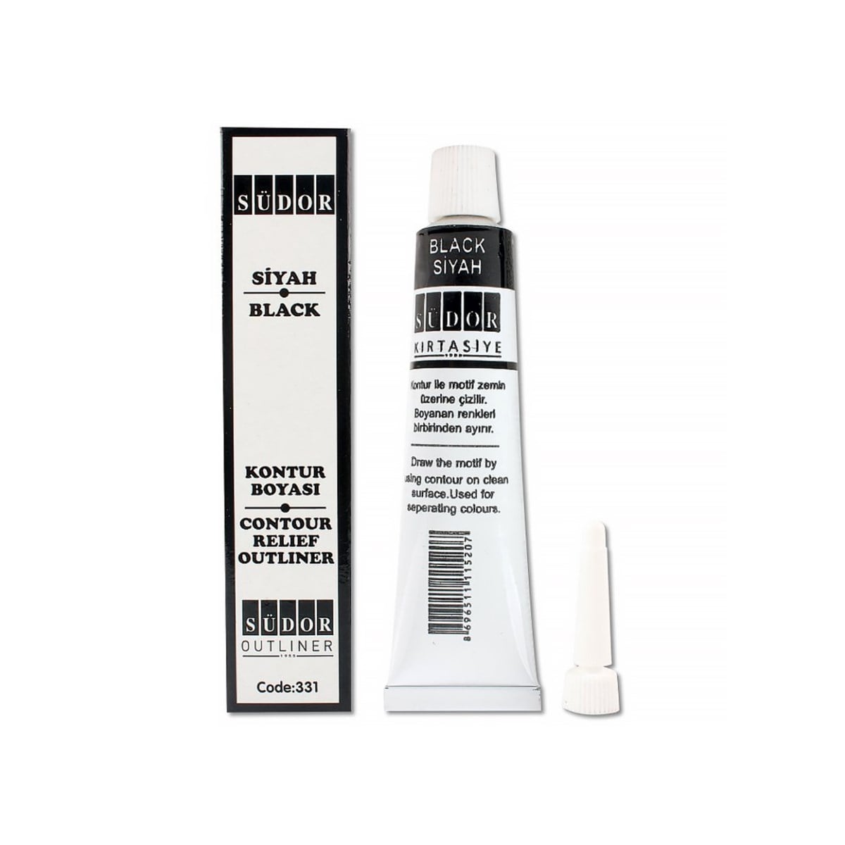 Südor Kontur Boyası Siyah 25ml 331