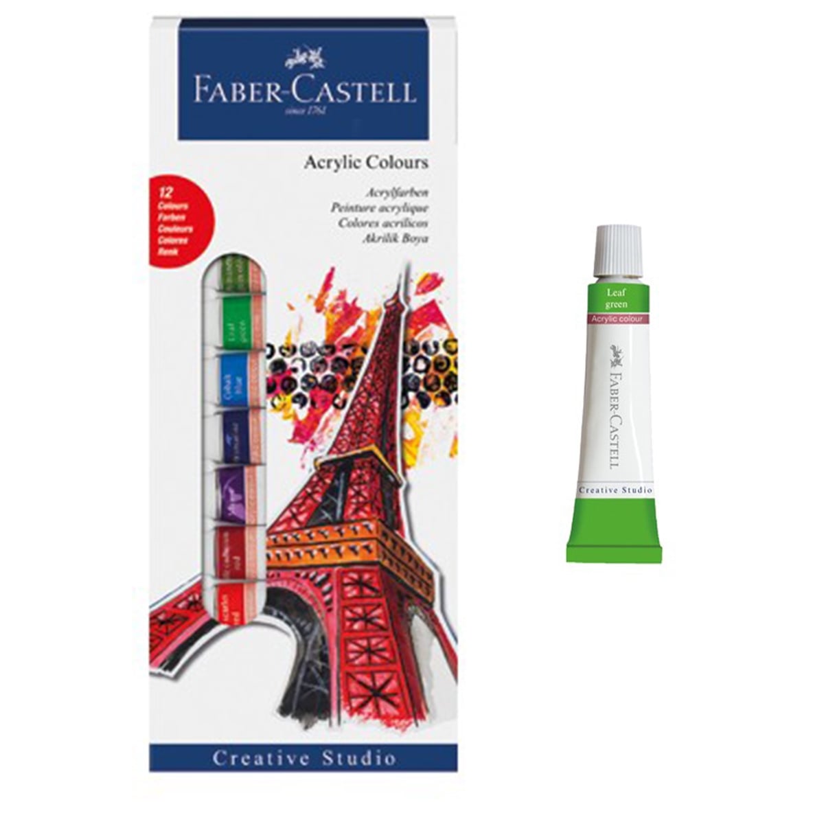 Faber Castell Akrilik Boya 12 Renk 12ml Tüp 6506