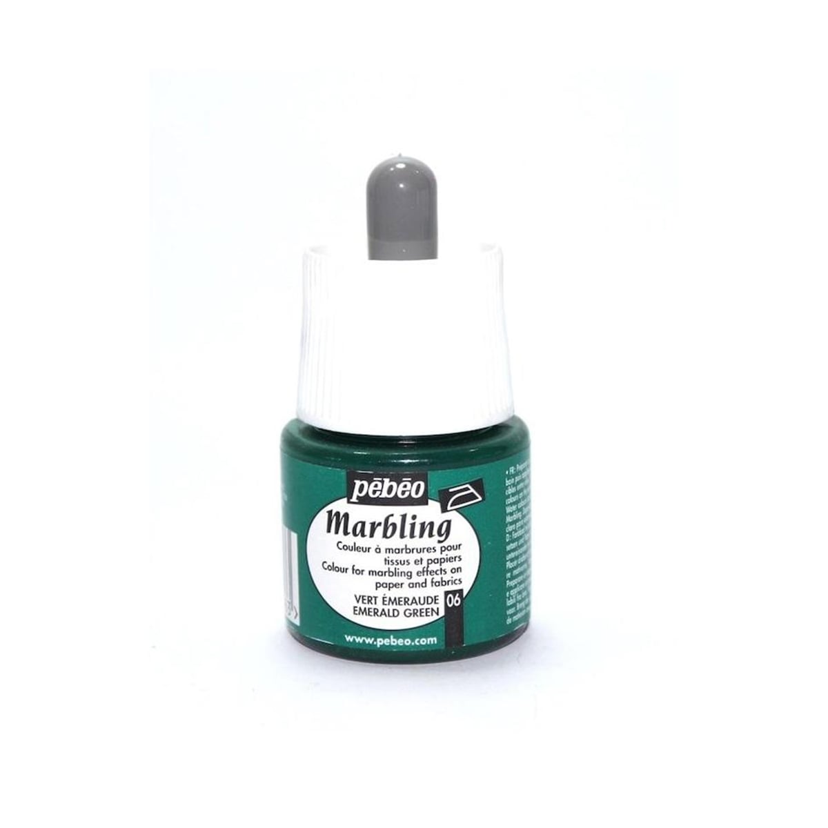 Pebeo Ebru Boyası Yeşil Renk Marbling Emerald Green 45ml 130x06