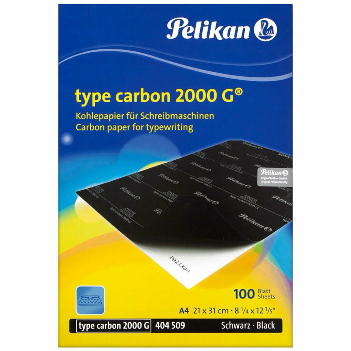Pelikan Karbon Kağıdı 2000 G Sırtsız Siyah 100'Lük