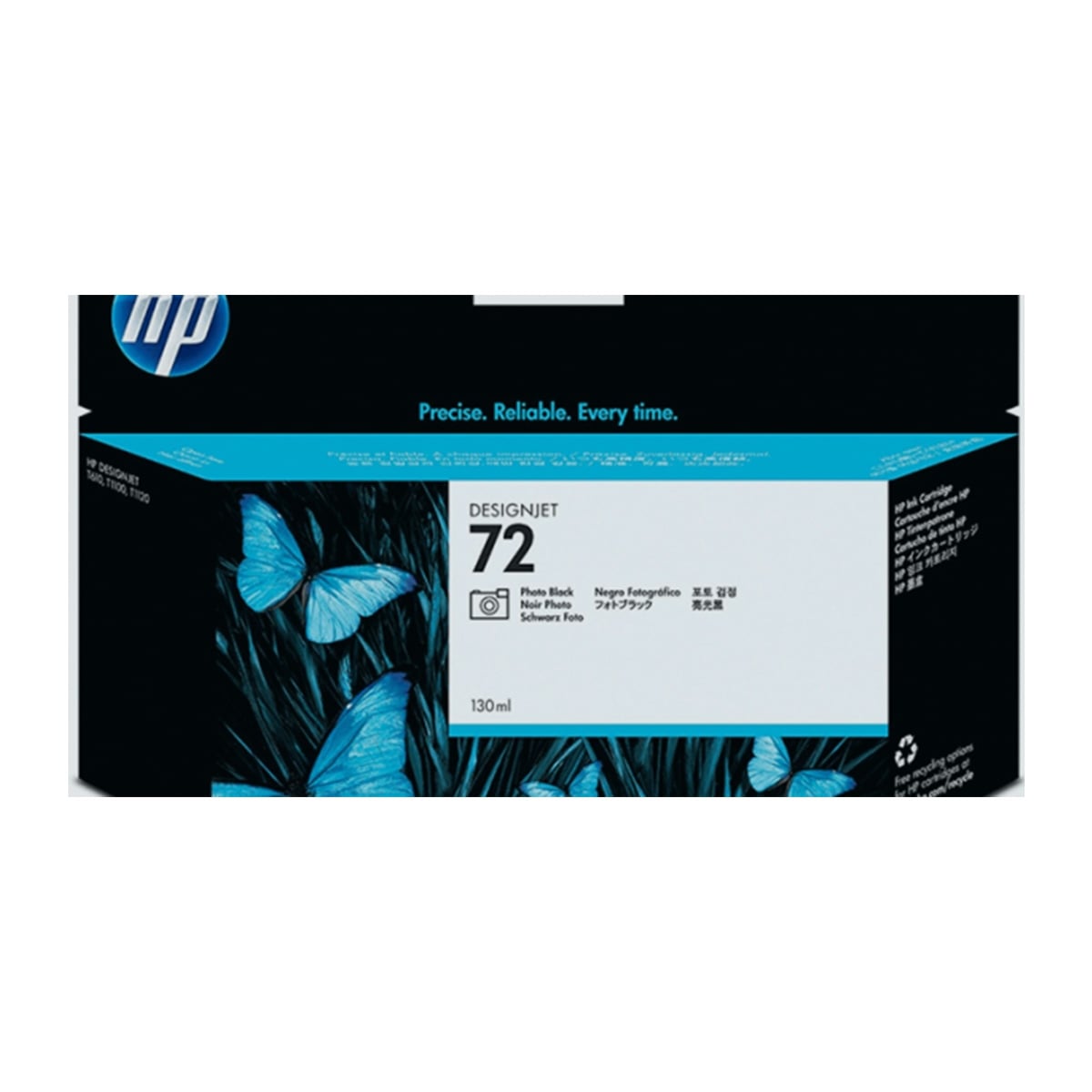 Hp c9370a inkjet photo kartuş siyah 130mg (nr:72)