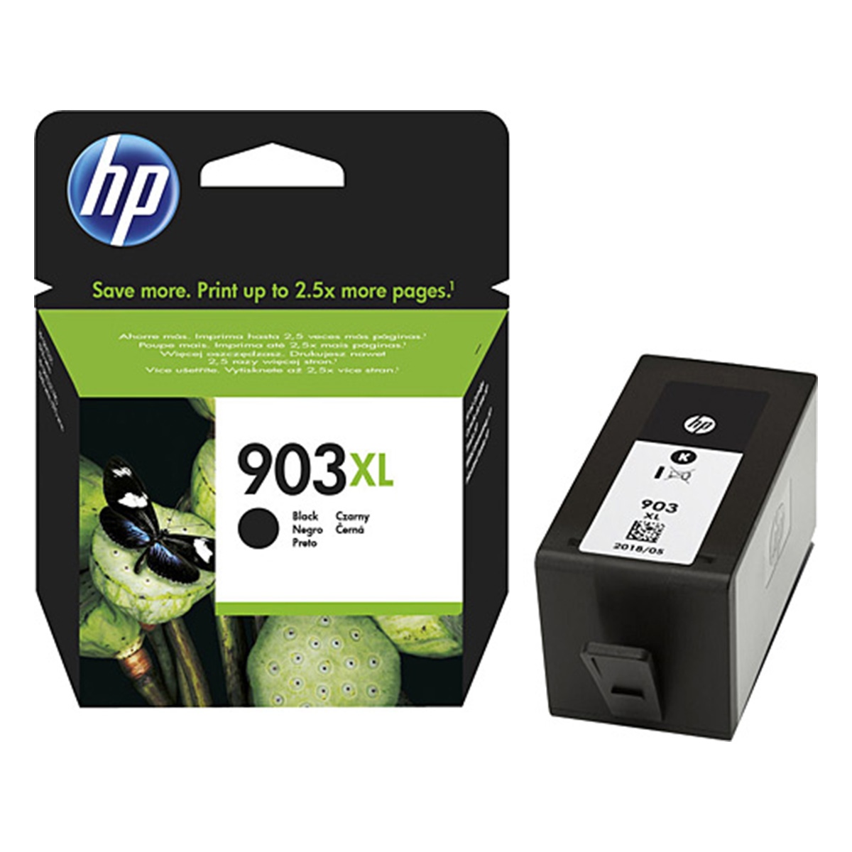 Hp t6m15ae inkjet kartuş siyah (nr:903xl)