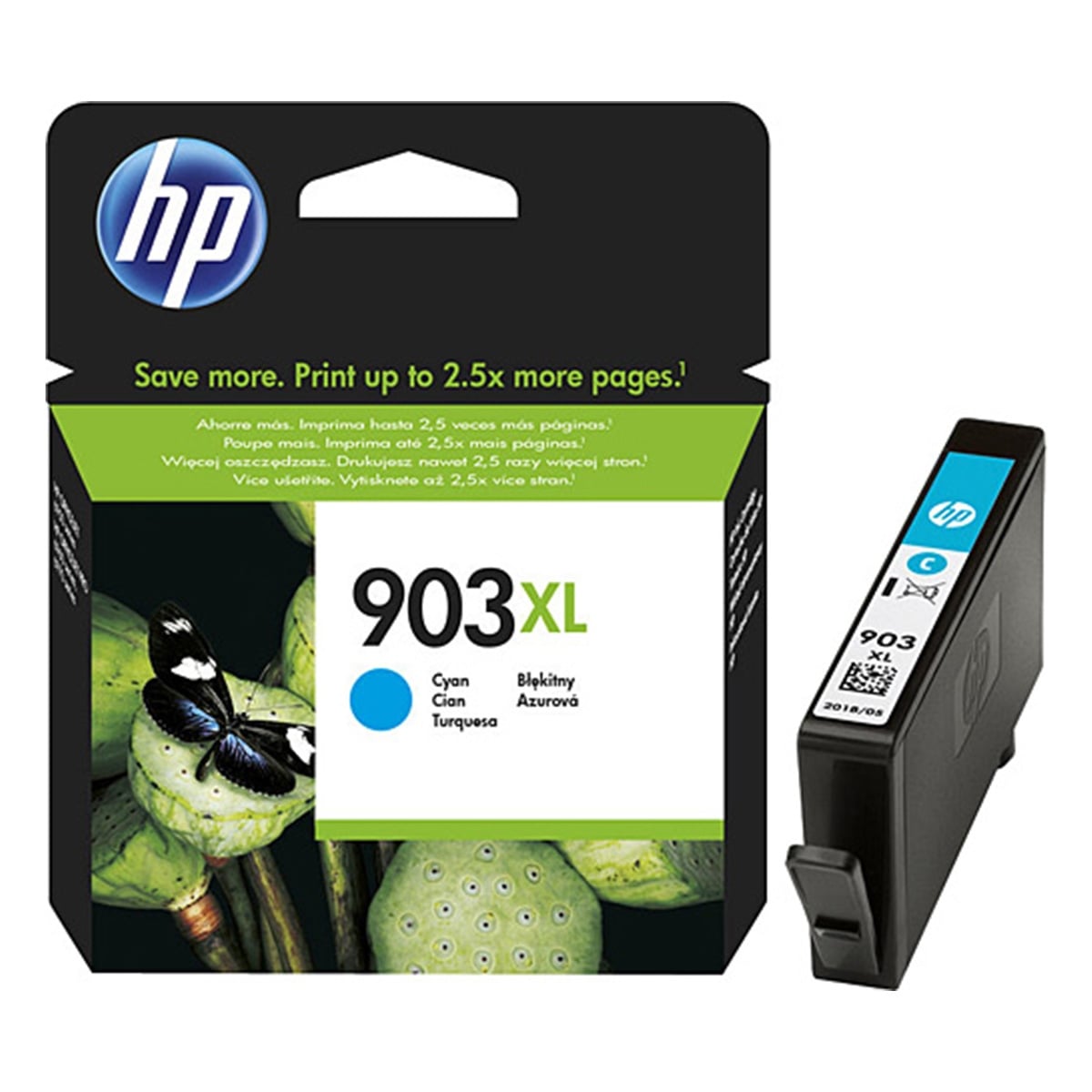 Hp t6m03ae inkjet kartuş mavi (nr:903xl)