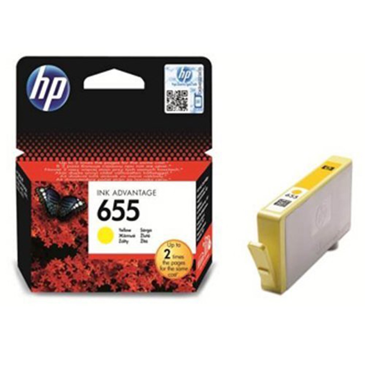 Hp cz112ae kartuş sarı (nr:655) 3525/4615/4625