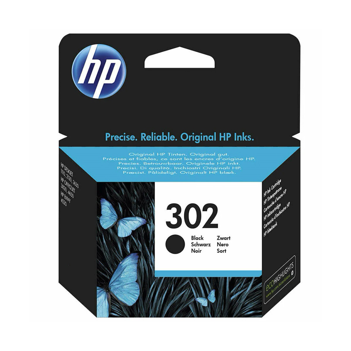 Hp f6u66ae inkjet kartuş siyah (nr:302)