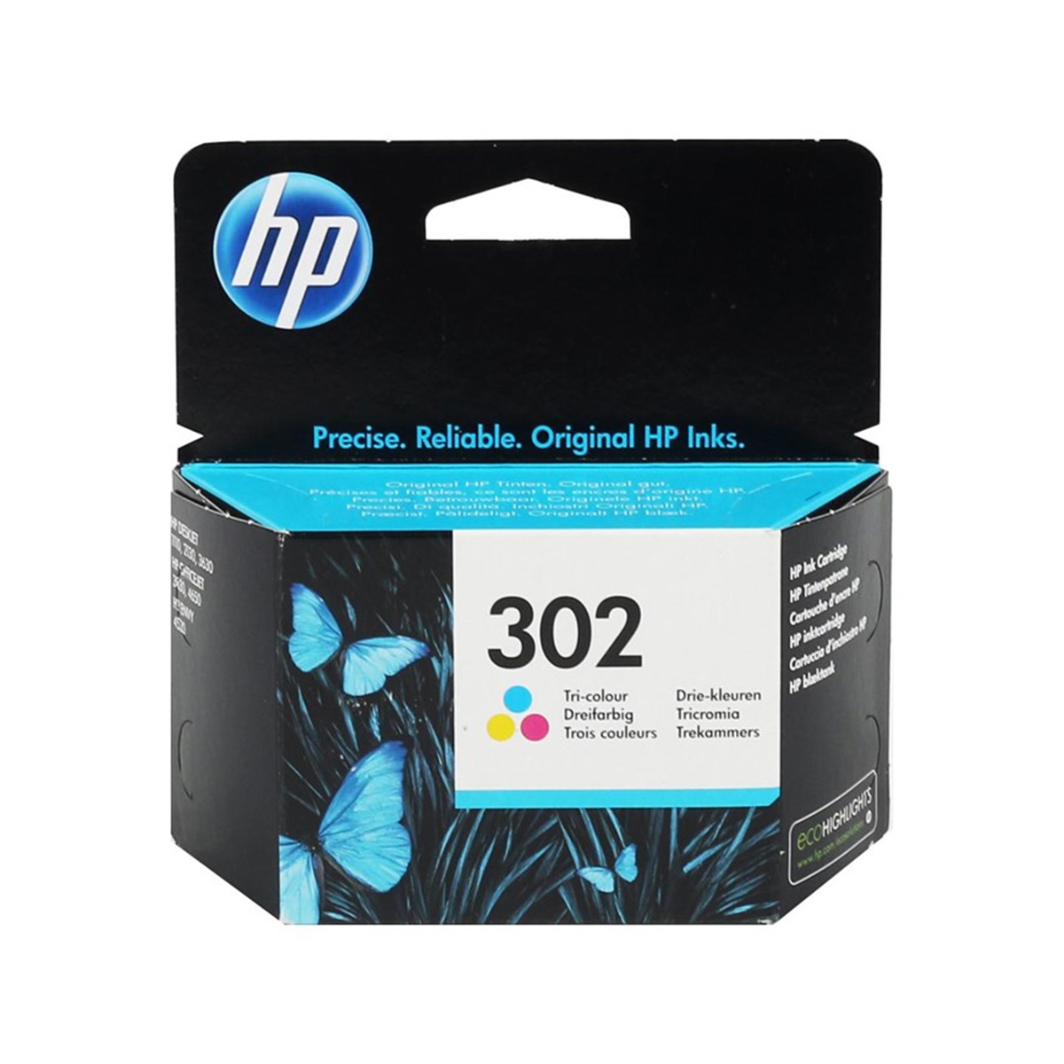 Hp f6u65ae inkjet kartuş renkli (nr:302)