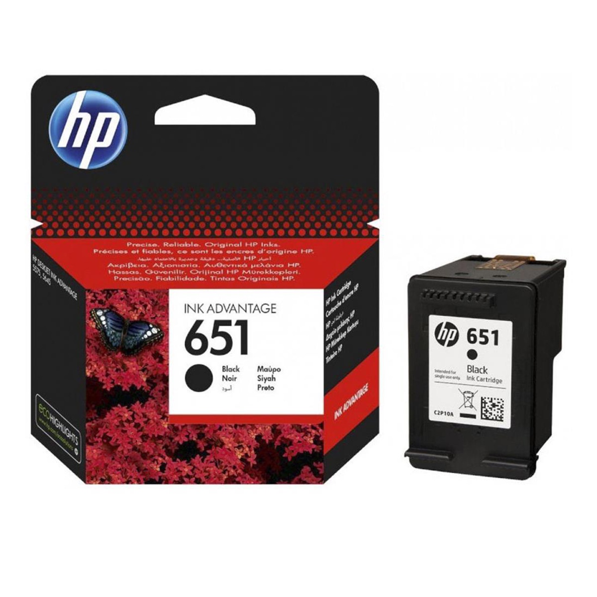 Hp c2p10ae kartuş siyah 651