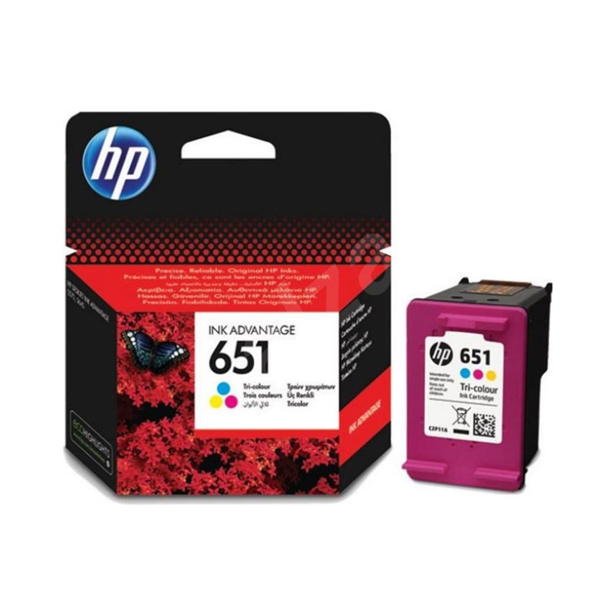 Hp c2p11ae kartuş renkli 651