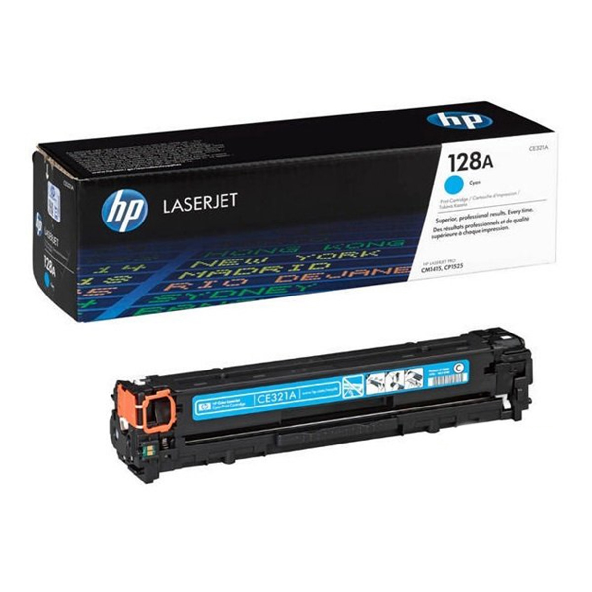 Hp ce321a toner mavi laser jet cm415/cp1525