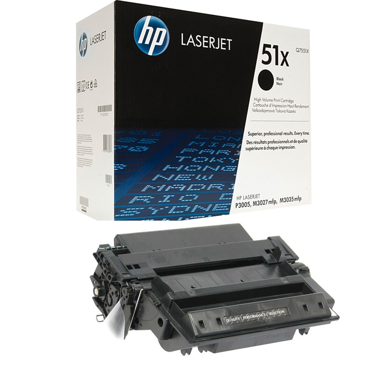 Hp q7551x toner siyah m3027 mfp/m3035 mfp