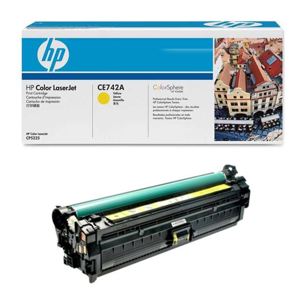 Hp ce742a toner sarı c5225