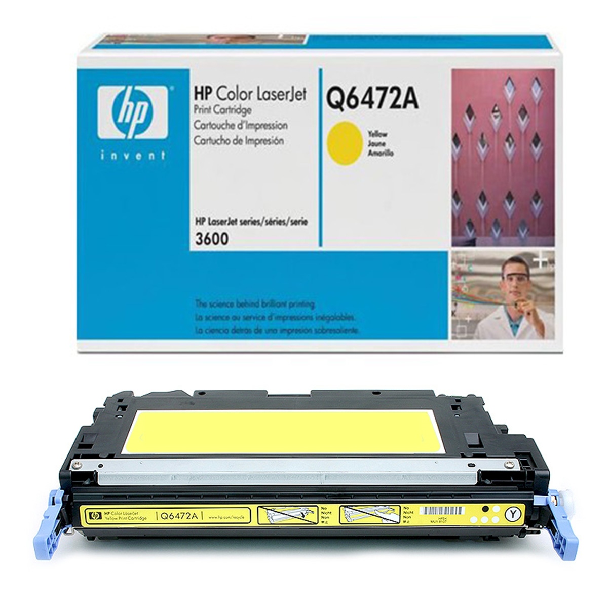 Hp q6472a toner sarı 3800-3600