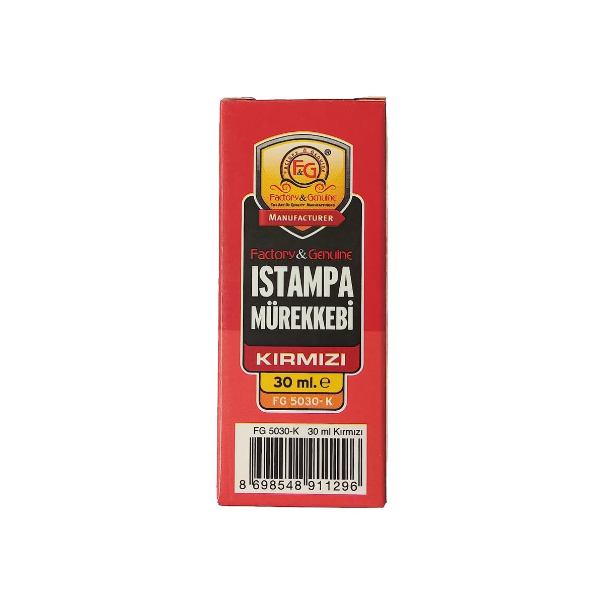 F&G 5030 kırmızı ıstampa mürekkebi 30cc