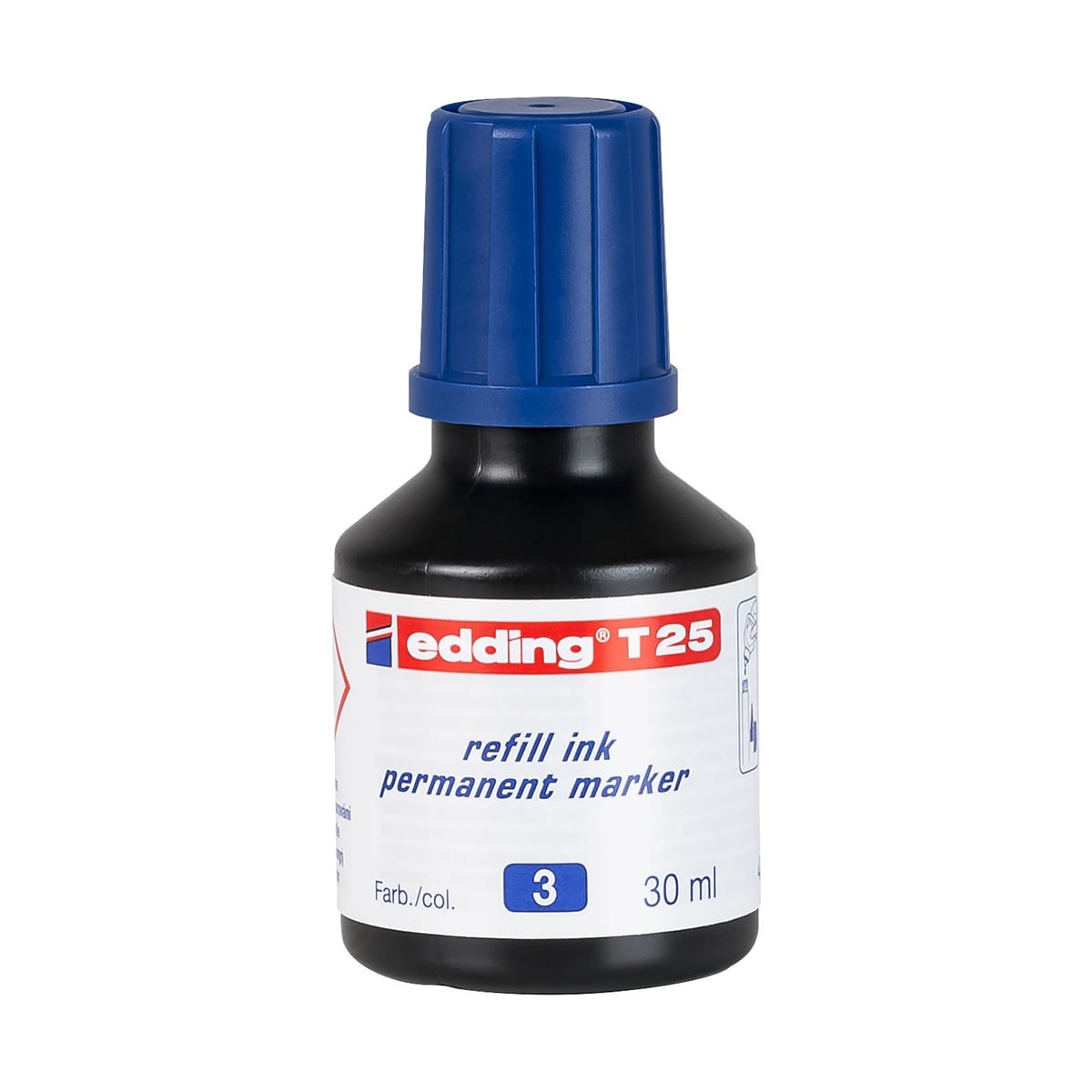 Edding t-25 mavi mürekkep 25ml