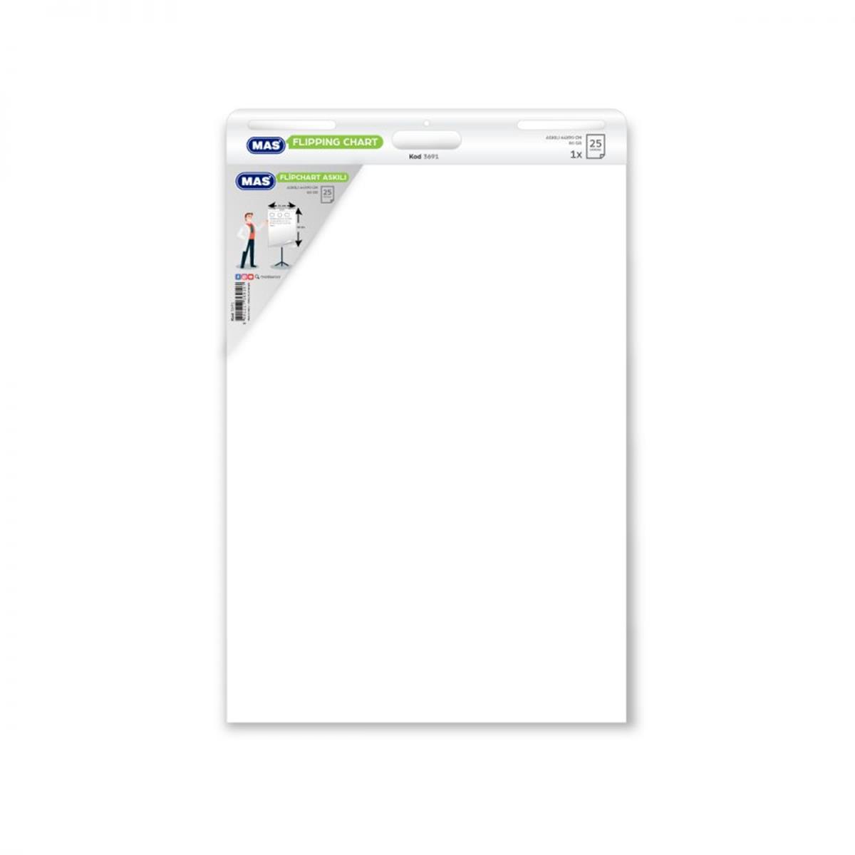 Mas 3691 flipcart Kağıdı kutulu 64x85 25 Yp. 80 gr.
