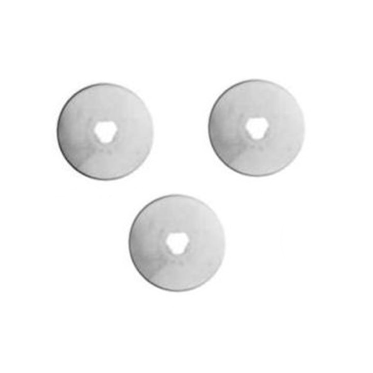 Kw-Trio Yuvarlak Kesim Bıçak Yedeği 3 Adet Düz Bıçak 45mm SB002 3804A