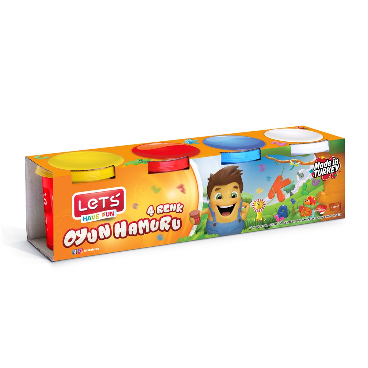 Lets Oyun Hamuru 4 Renk L8440